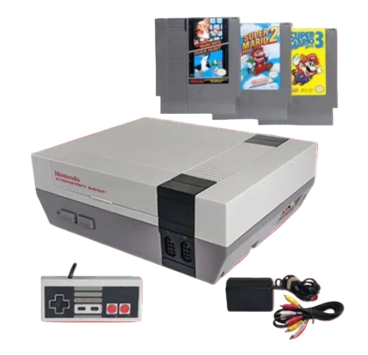 NES Mario Nintendo Bundle Super Mario 1/Duckhunt, Super Mario 2, Super Mario 3