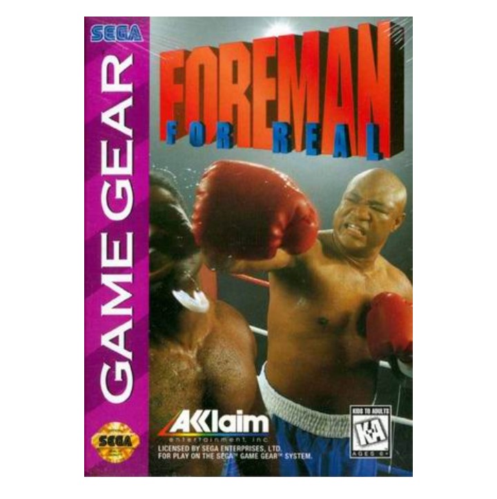 Foreman For Real - Sega Game Gear