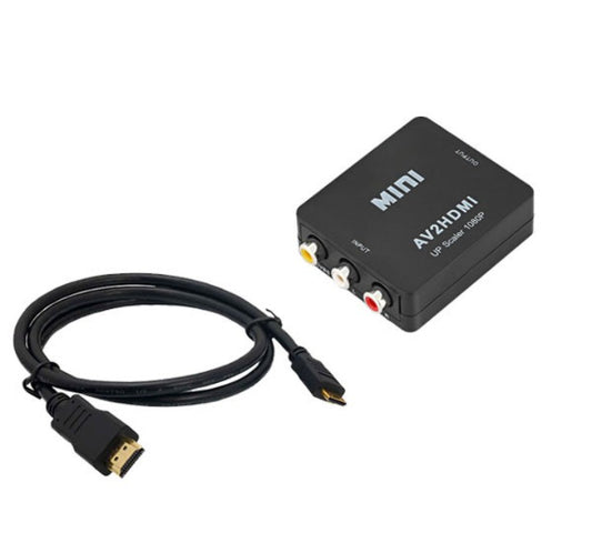 AV to HDMI Converter with HDMI Cable