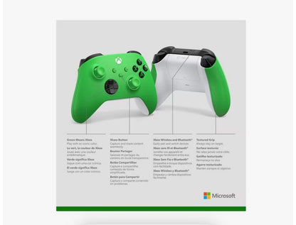 Microsoft Xbox Wireless Controller - Velocity Green - Xbox Series X/S, Xbox One, and Windows Devices