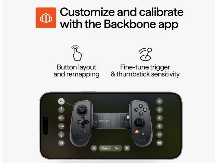 Backbone Pro Mobile Gaming Controller For Iphone 15/16 Series Plus and Android - NEW
