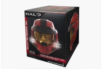 Jazwares Halo MJOLNIR War Games Helmet (Red) With Lights and Display Stand