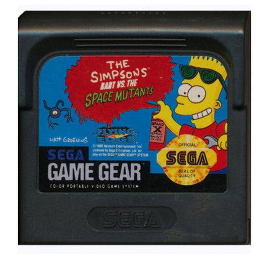 The Simpsons Bart vs The Space Mutants - Sega Game Gear
