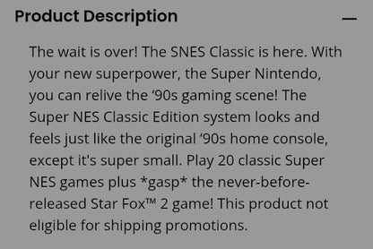 Super NES Classic Edition