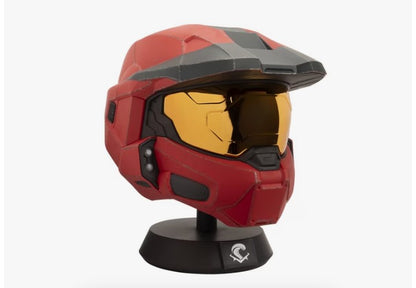 Jazwares Halo MJOLNIR War Games Helmet (Red) With Lights and Display Stand