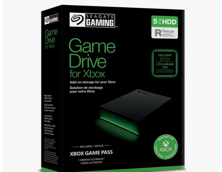 Seagate Game Drive 5TB - Xbox Series X/S and Xbox One
