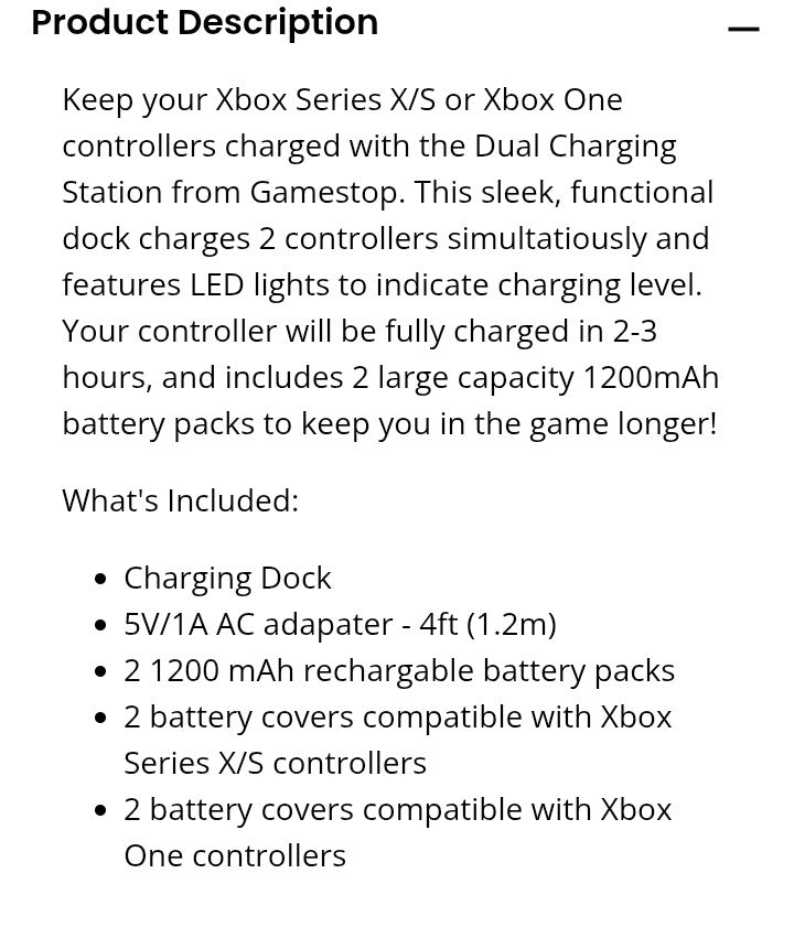 Dual Charging Dock For Xbox Series X/S and Xbox One - GameStop Brand