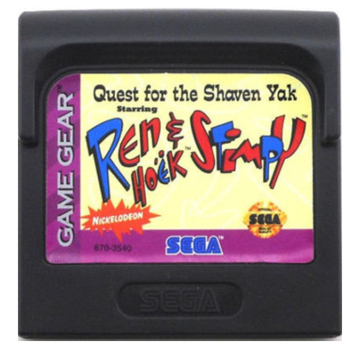Ren & Stimpy Quest For The Shaven Yak - Sega Game Gear