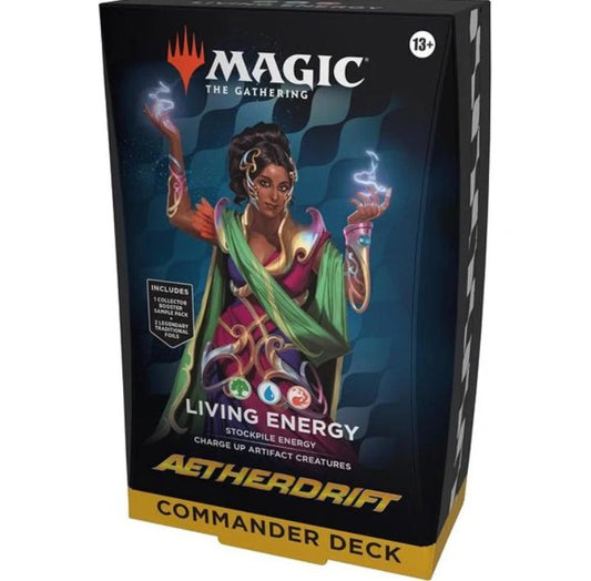 Magic The Gathering Aetherdrift Commander Deck - Living Energy - MTG