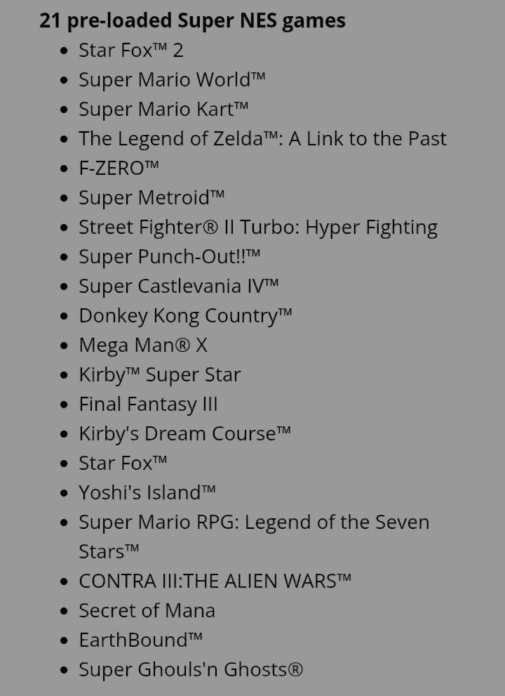 Super NES Classic Edition