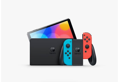 Nintendo Switch OLED Handheld Game System with Blue/Red Joy-Con