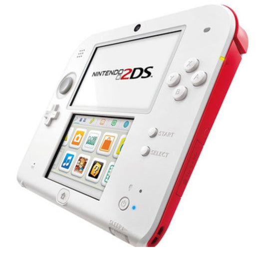 Nintendo 2DS Handheld Game System - White/Red