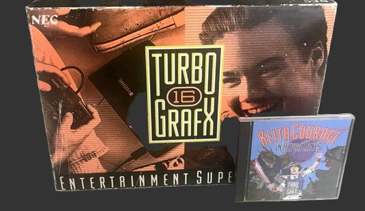 Turbo Grafx 16 Console with Keith Courage Game