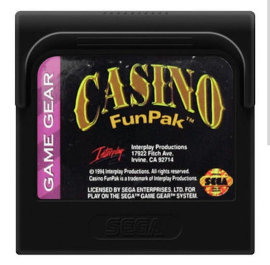 Casino Fun Pak - Sega Game Gear