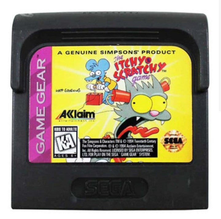The Itchy & Scratchy Game - Sega Game Gear