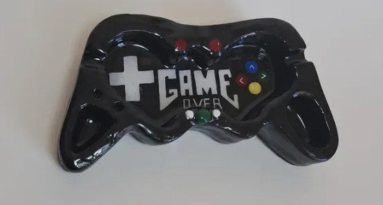 Game Controller Ashtray - Game Over - Black
