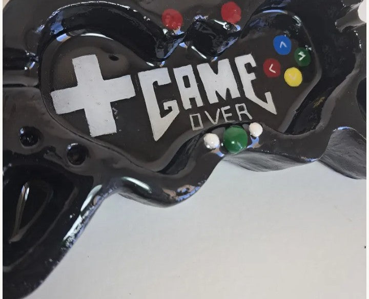 Game Controller Ashtray - Game Over - Black