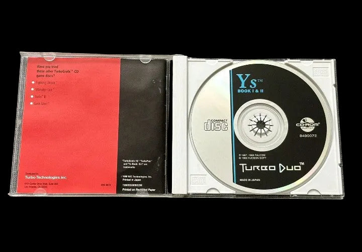 Ys Book 1 & 2 - Turbo Duo CD/ Turbo Grafx 16 CD