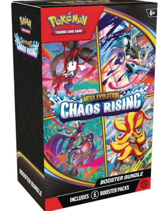 Pokemon TCG Mega Evolution - Chaos Rising ME04 Booster Bundle